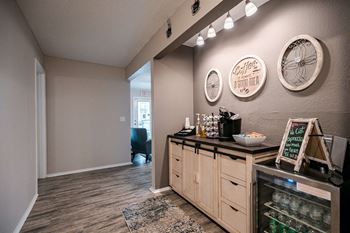 Complimentary coffee bar